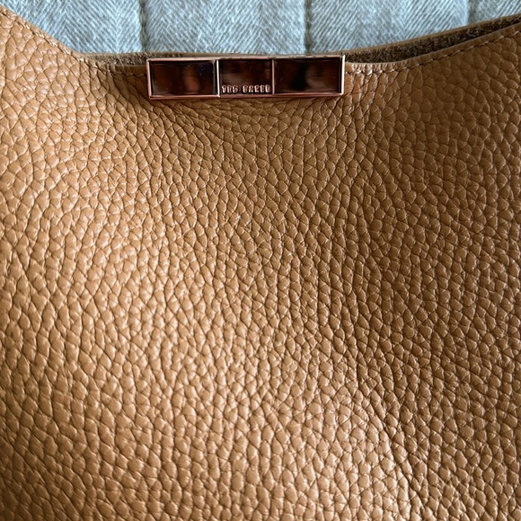 TED BAKER LONDON | Candiee Softgrain Leather Hobo Bag Camel Brown - Picture 3 of 10